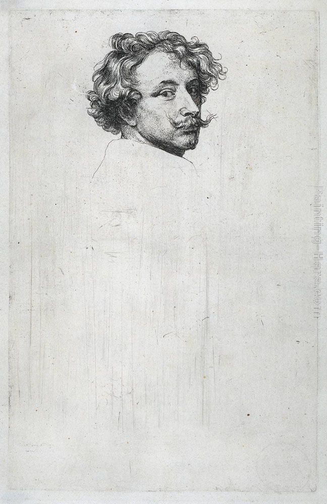 Self portrait painting - Sir Antony van Dyck Self portrait art painting